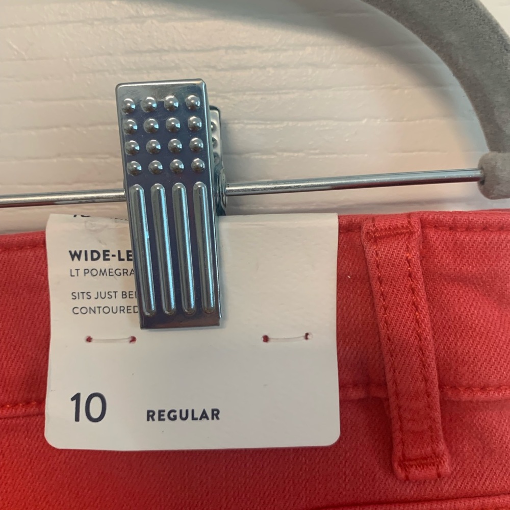 J. Jill Coral Wide Leg Crop Pants. Size 10 - Picture 9 of 14